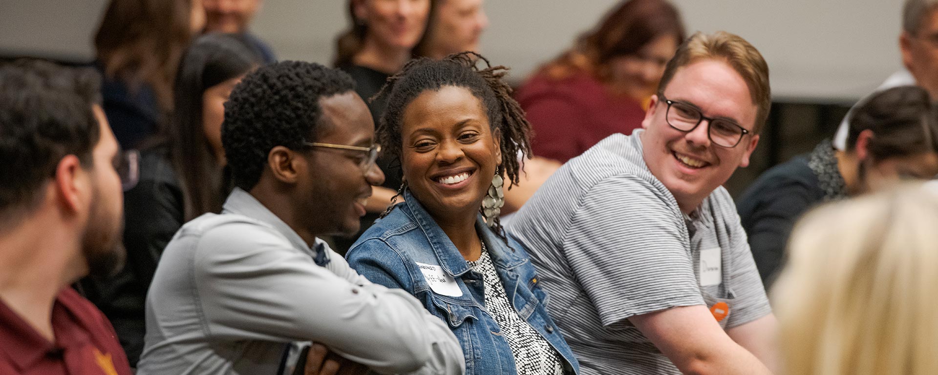 Staff members at an ASU event